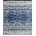 Fab Habitat 150x238cm Brooklyn Navy Recycled Plastic Outdoor Rug and Mat Blue