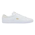 Lacoste Powercourt 2.0 Tonal White/Gold Leather Sneakers White 3