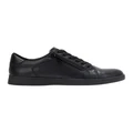 Hush Puppies Mimosa Leather Zip Up Sneaker in Black 6