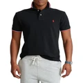 Polo Ralph Lauren Custom Slim Fit Mesh Polo Shirt Black XS
