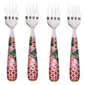 Maxwell & Williams Teas & C's Silk Road Set of 4 Cake Fork Red