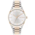 Calvin Klein Iconic Bracelet 35mm Two Tone Stainless Steel Watch 25200044 Silver