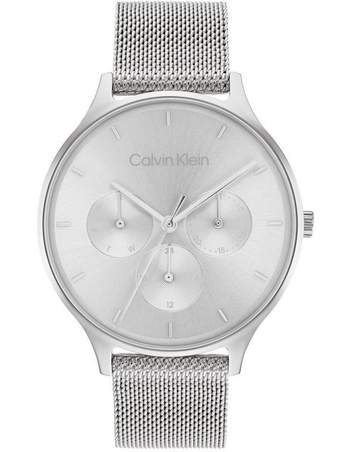 Calvin Klein Timeless Mesh Multifunction Grey Stainless Steel Watch 25200104 Grey