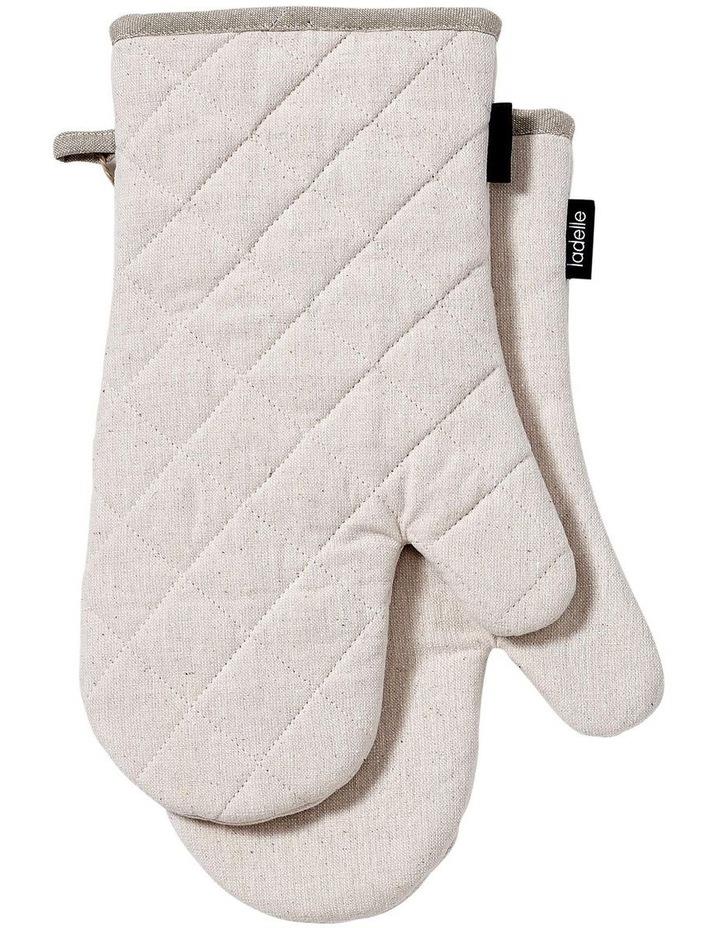 Ladelle Eco Recycled Oven Mitt Cream 2 Pack