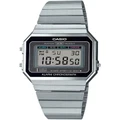 Casio Casio Silver Vtage Digital Watch With Stainless Band A700W 1A
