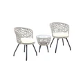 Gardeon Outdoor Patio Chair and Table Grey