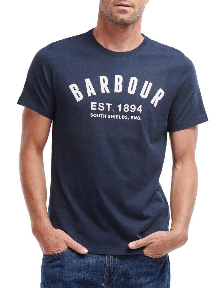 Barbour Essential Ridge Logo Tee Navy L