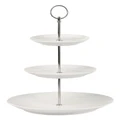 Maxwell & Williams Basics Cake Stand 3 Tiered in White