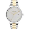 Calvin Klein Linked Bracelet For Him Two Tone Stainless Steel Watch 25200055 Two Tone