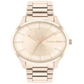 Calvin Klein Iconic Bracelet 35mm Ionic Plated Carnation Gold Steel Watch 25200042 Gold