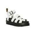 Dr Martens Blaire Hydro Chunky White Leather Gladiator Sandal White 3