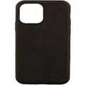 Mocha Jane Black iPhone 12/12 Pro Leather Hard Case Black