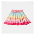 Milkshake Rainbow Tiered Skirt in Assorted 8