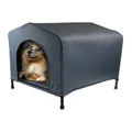 Paws and Claws Elevated Canvas Pet House Medium No Colour