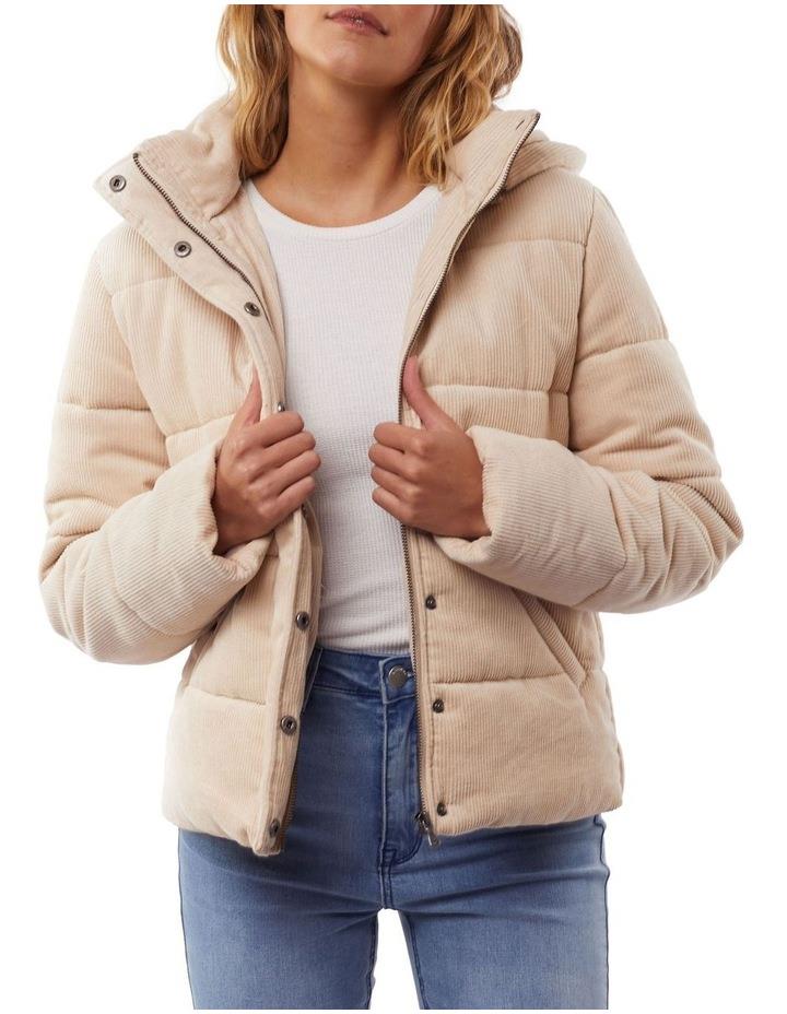 All About Eve Cali Cord Puffer White 10