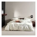 Linen House Heather Quilt Cover Set In White King Size
