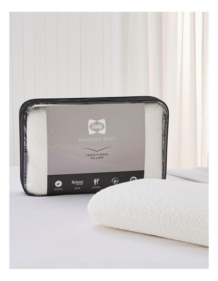 Sealy Memory Rest Memory Foam Traditional Pillow in White