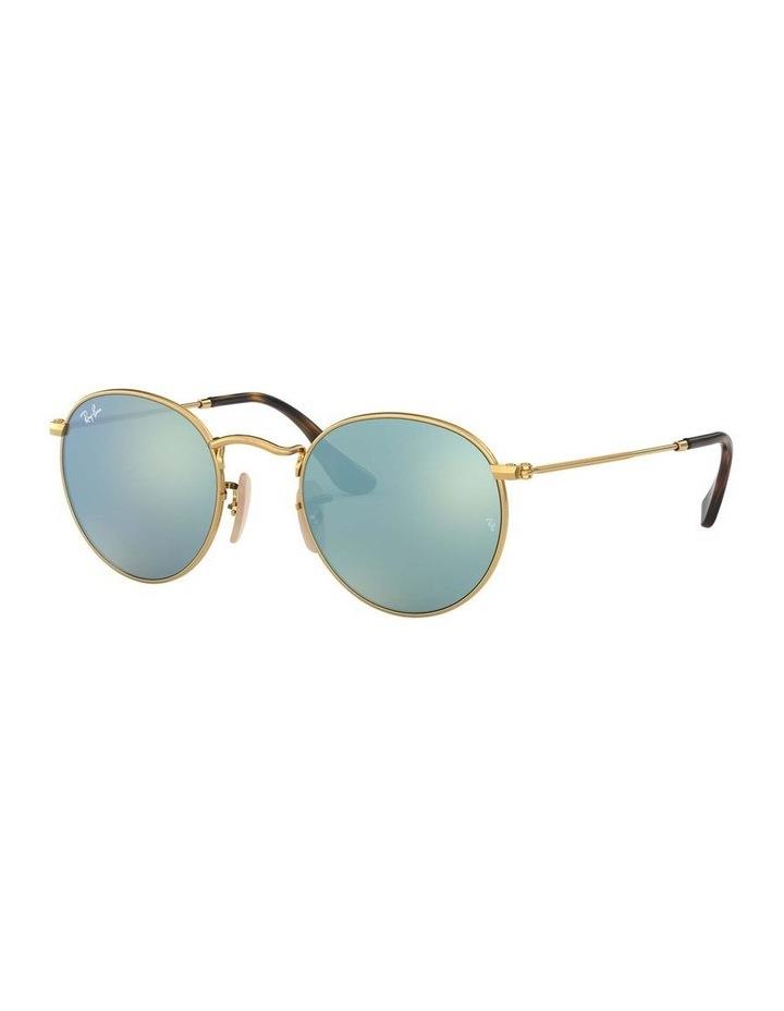 Ray-Ban Round Flat Lenses Gold RB3447N Sunglasses Gold