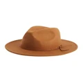 Quiksilver Burners Felt Brown Sun Hat Brown L-XL