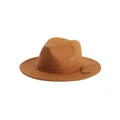 Quiksilver Burners Felt Brown Sun Hat Brown L-XL