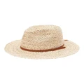 Quiksilver Stay Grassy Natural Straw Sun Hat Natural L-XL