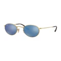Ray-Ban Round Flat Lenses Gold RB3447N Sunglasses Gold