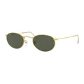 Ray-Ban Round Metal Legend Gold Gold RB3447 Sunglasses Green