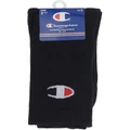Champion C-Logo Crew Sport Socks Black 3 Pack Black M