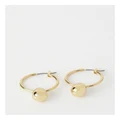 Basque Droplet Hoop Earrings in Gold No Size
