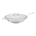 Scanpan Impact Covered Wok 32cm in Stainless Steel Silver