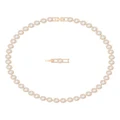Swarovski Angelic Necklace Round Cut Rose Gold-Tone Plated in White