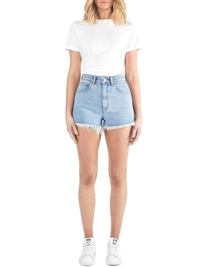 Abrand Jeans A High Relaxed Short in Blue Lt Blue 6