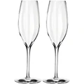Waterford Elegance Optic Champagne Flute Pair
