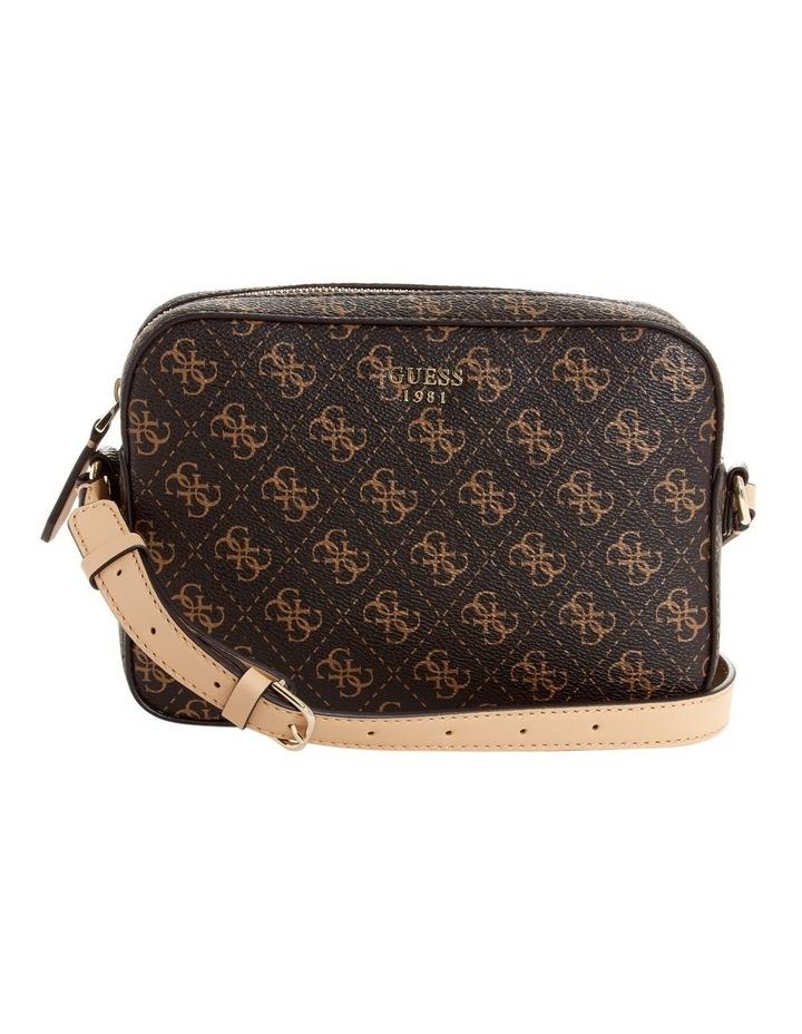 Guess Kamryn Zip Top Crossbody Bag SG669112BRO in Brown