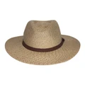 Cancer Council Outback Fedora in Beige Natural M-L