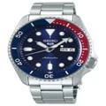 Seiko Gents 5 Series Silver/Red/Blue Automatic Sports Watch SRPD53K Silver