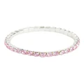 Seed Heritage Diamante Stretch Bracelet in Pink