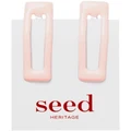 Seed Heritage Square Enamel Snap Clip No Colour