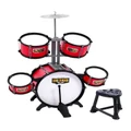 Keezi Keezi Kids 7 Drum Set Junior Drums Kit Musical Play Toys Childrens Mini Big Band Red