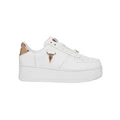 Windsor Smith Rich White/Rose Gold Leather Flatform Sneaker White 5