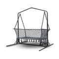 Gardeon Outdoor Swing Hammock Chair with Stand Frame 2 Seater Bench Furniture Grey