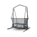 Gardeon Outdoor Swing Hammock Chair with Stand Frame 2 Seater Bench Furniture Grey