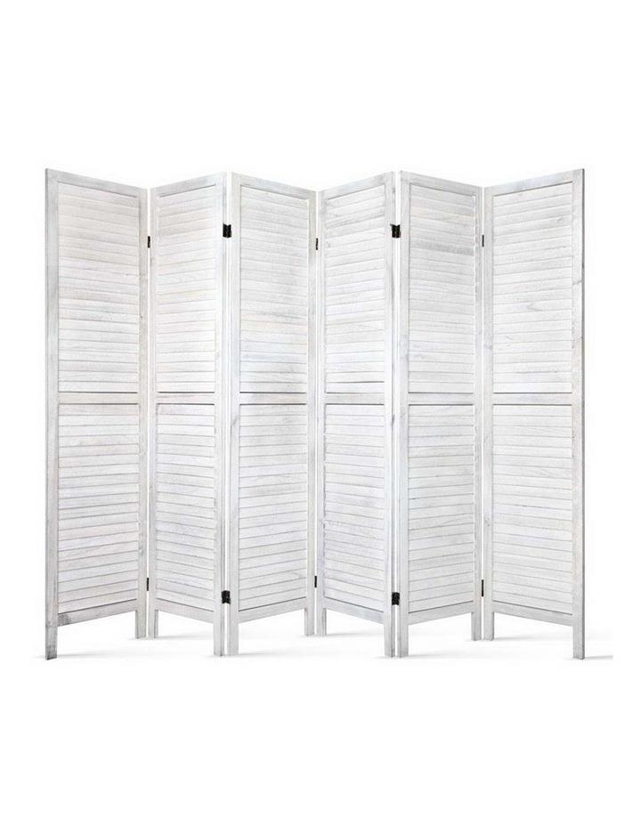 Artiss Room Divider Screen Louver 6 Panel 245x170cm in White