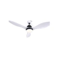 Devanti 48'' Ceiling Fan With Light Remote Control Fans 3 Blades 1300mm DC Motor White No Colour