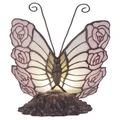 G&G Bros Rose Butterfly Tiffany Table Lamp No Colour
