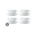 Maxwell & Williams White Basics Cappuccino Cup & Saucer 320ML Set of 4