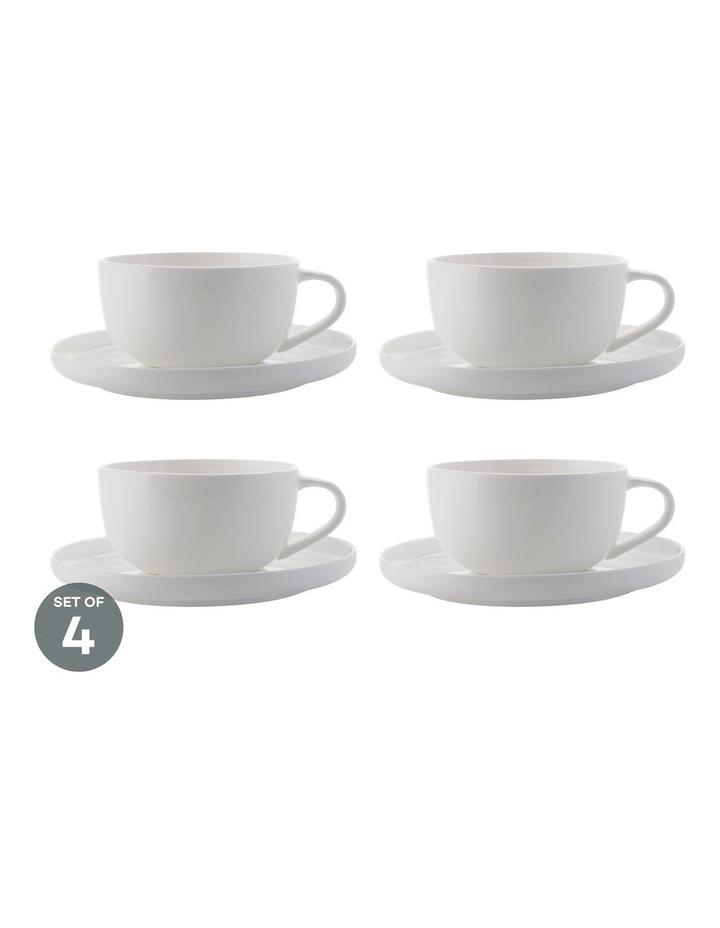 Maxwell & Williams Cashmere High Rim Demi Cup & Saucer 100ML Set of 4
