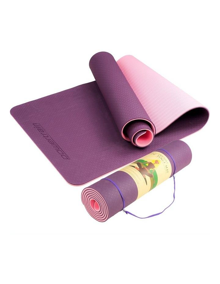 PowerTrain Eco Friendly 8mm Yoga Mat Purple/Pink No Colour