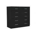 Sarantino Tallboy Dresser 6 Chest of Drawers Cabinet 85 x 39.5 x 105 Black