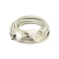 Kensington 5m 2400W AU/NZ 240V Power Extension Cable Lead Cord 10Amp Plug White